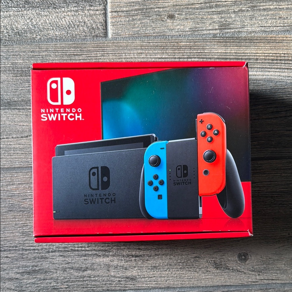 Nintendo Switch Console - Neon Red and Blue